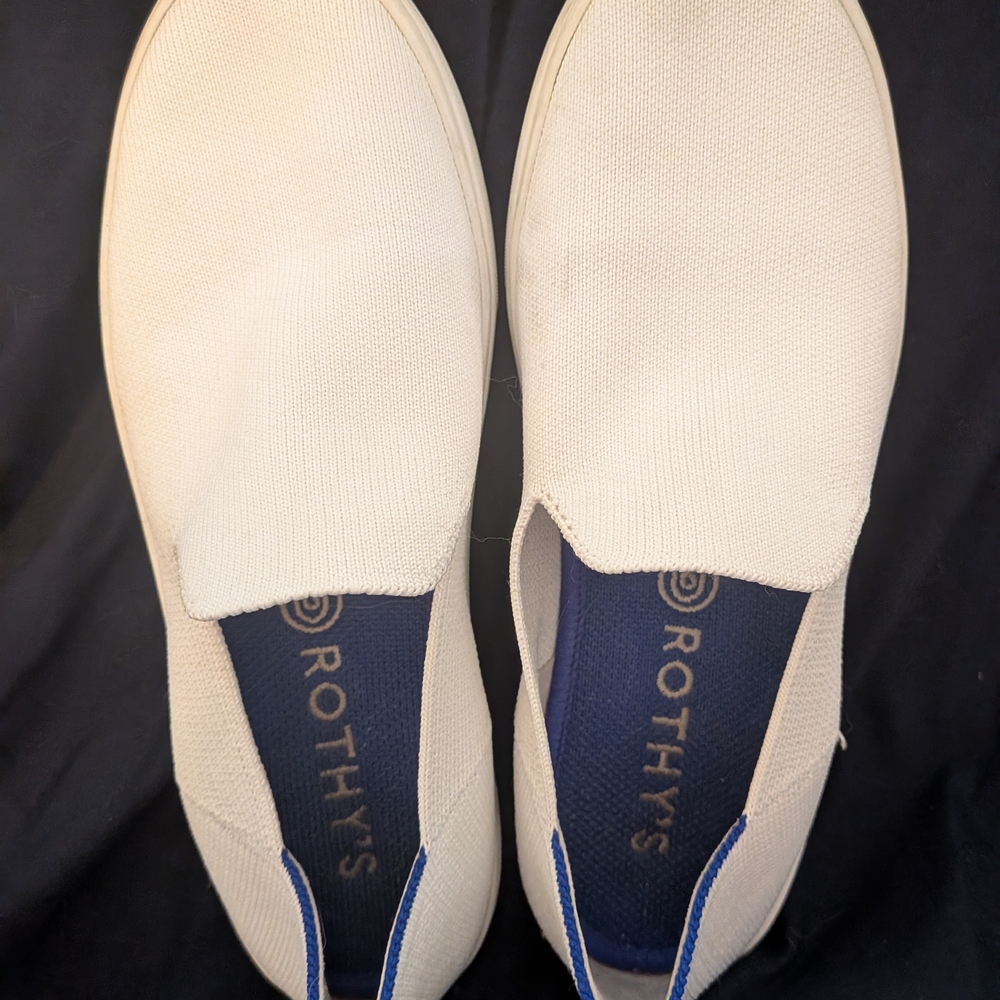 Rothy's Women's White Slip On Sneakers 6.5